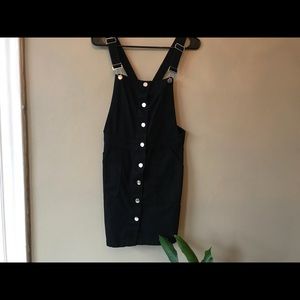 H&M Black overall dress